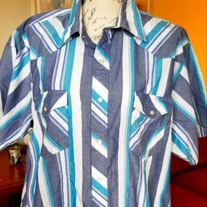 Mens Wrangler Western Shirt Size XL